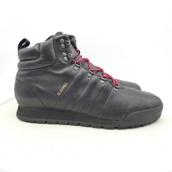 Adidas Jake Blauvelt G56462 Mens US 11 Ankle Boots Black Pink Leather Round Toe - Picture 3 of 10